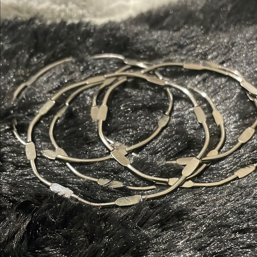 Silver Mixed Metal Bracelets